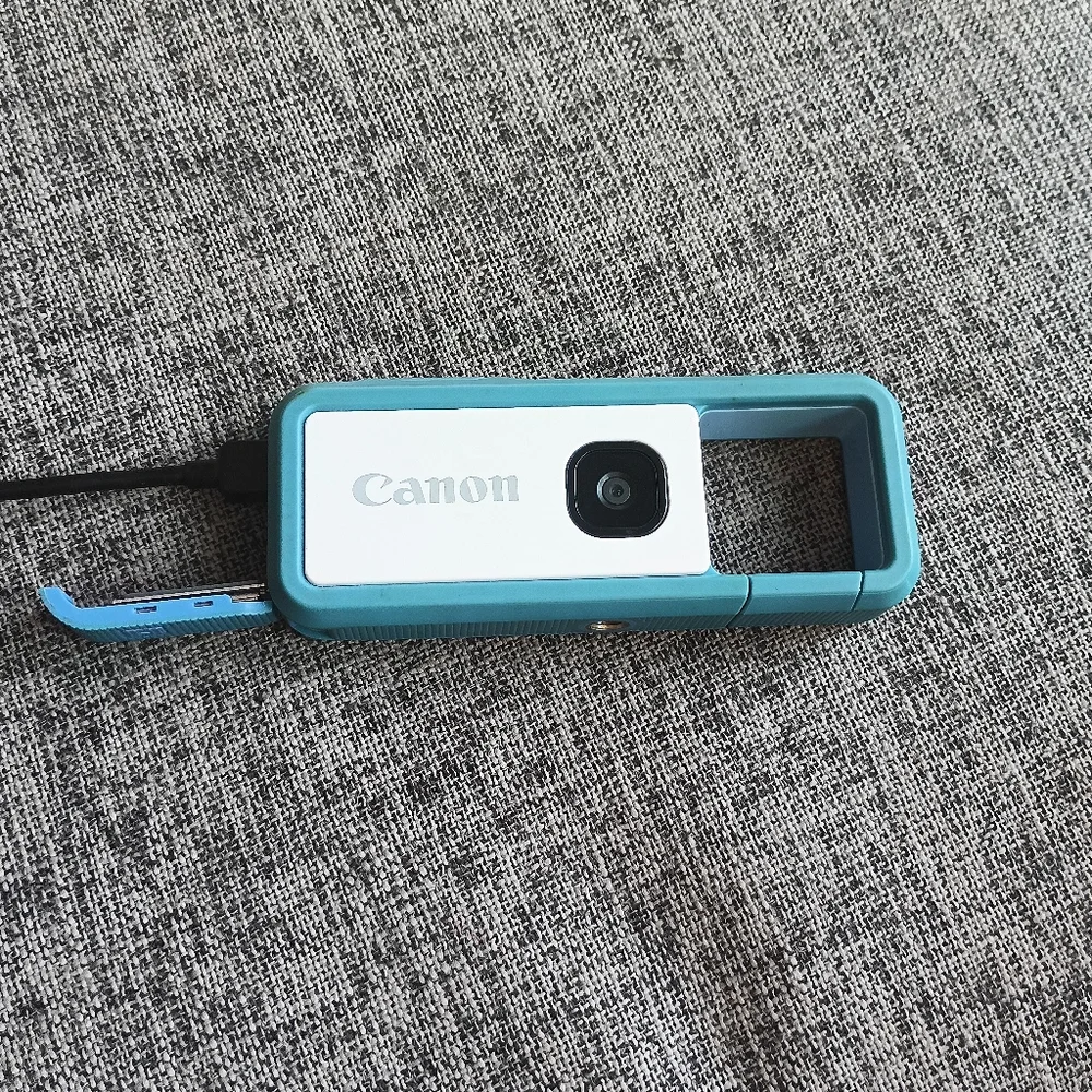 Canon Blue and White Camera